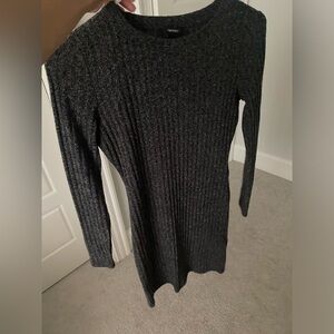 Forever 21 Washed-Black/Grey long sleeve dress in Small